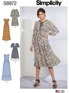 Simplicity Misses' Pullover Dress Sewing Pattern, 8872, P5