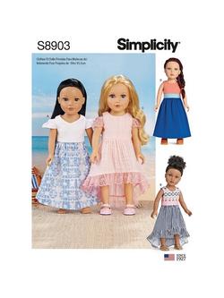 Simplicity Doll Clothing Sewing Pattern, 8903, 