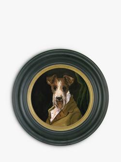 Brookpace Lascelles 'William MacDonald' Round Framed Wood Panel, 28cm, Multi, Multi