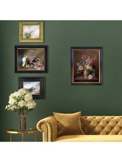 Brookpace Lascelles 'Still Life Of Flowers In Vase' Framed Canvas, 61 x 51cm, Multi - view 2, Multi