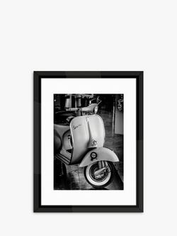 Brookpace Lascelles 'Vespa II' Framed Print & Mount, 55.5 x 45.5cm, Black/White