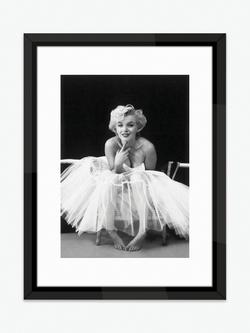 Brookpace Lascelles Marilyn Monroe 'Ballerina' Framed Print & Mount, 90 x 70cm, Black/White