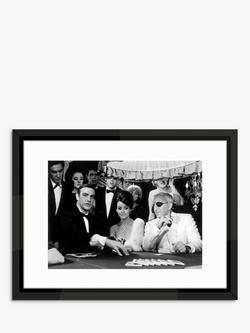 Brookpace Lascelles 'James Bond Thunderball Casino' Framed Print & Mount, 65 x 85cm, Black/White