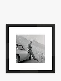 Brookpace Lascelles 'James Bond Aston Martin' Framed Print & Mount, 45.5 x 45.5cm, Black/White