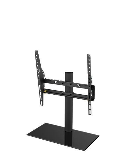 AVF B402BB Adjustable Tilt & Turn Table Top Stand for TVs from 32" to 60", Black, Black