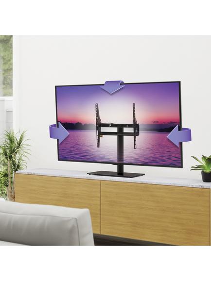 AVF B402BB Adjustable Tilt & Turn Table Top Stand for TVs from 32" to 60", Black - view 2, Black