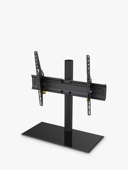 AVF B602BB Adjustable Tilt & Turn Table Top Stand for TVs up to 65”, Black