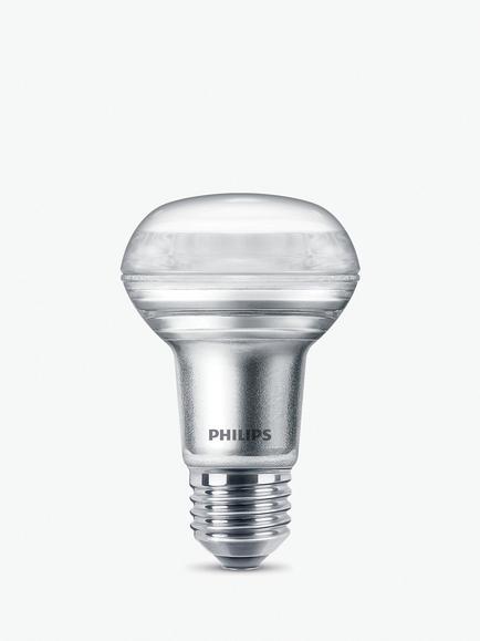 Philips 5W ES LED Dimmable R63 Reflector Bulb, Clear, Clear