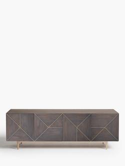 John Lewis + Swoon Mendel TV Stand Sideboard for TVs up to 65" - view 2, Grey