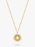 Estella Bartlett Full Starburst Pendant Necklace, Gold