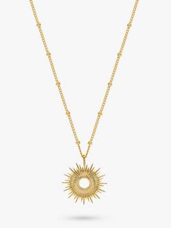 Estella Bartlett Full Starburst Pendant Necklace, Gold, Gold
