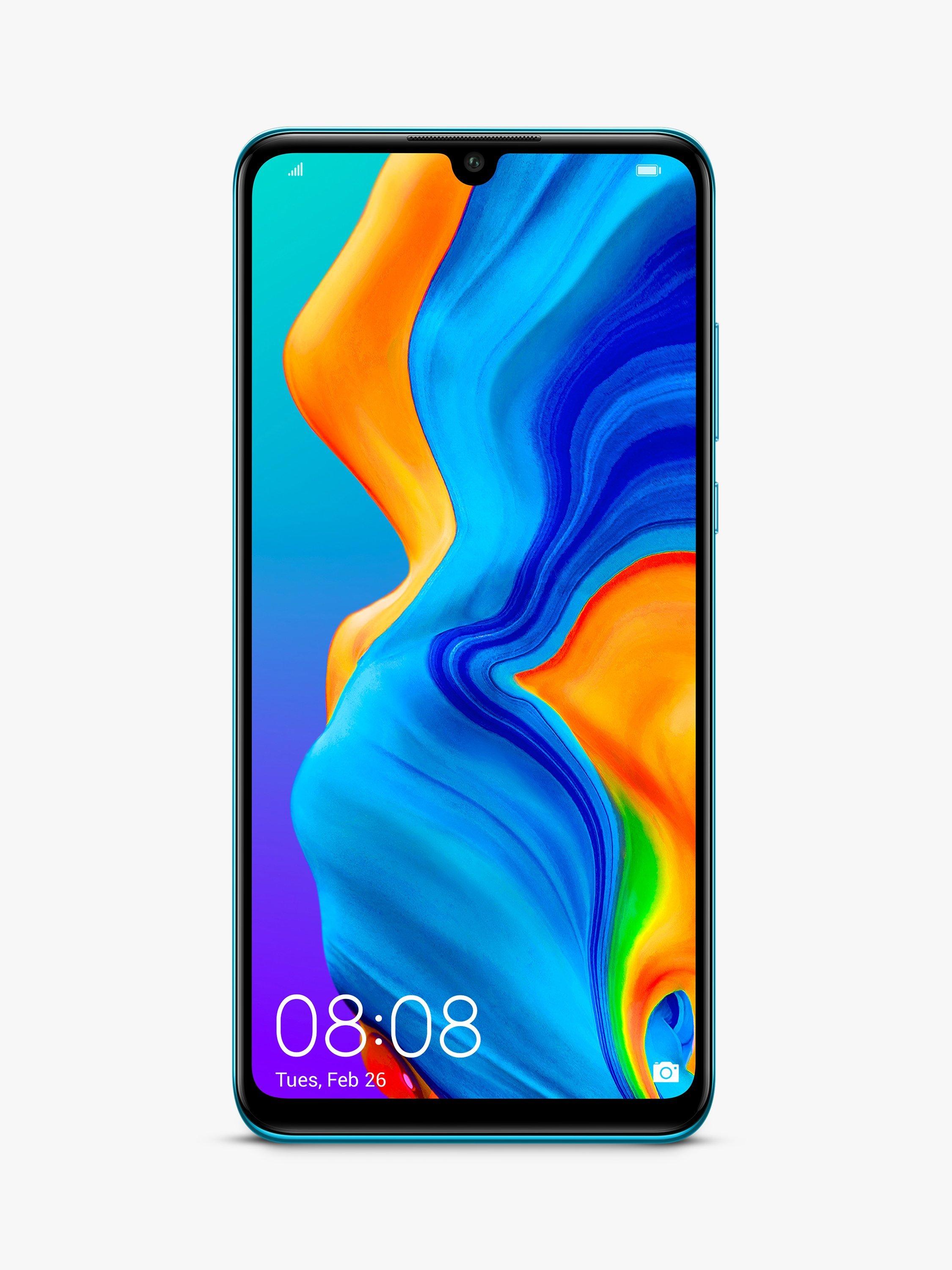 Huawei P30 Lite Smartphone, Android, 4GB RAM, 6.15”, 4G LTE, SIM Free, 128GB