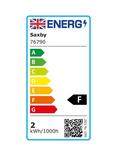 Saxby G9 LED 2.5W Dimmable Frosted Capsule Bulbs, Warm White, Pack of 3