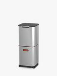 Joseph Joseph Intelligent Waste Totem Compact Bin, 40L, Stainless Steel