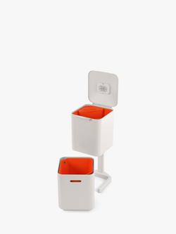 Joseph Joseph Intelligent Waste Totem Compact Bin, 40L - view 2, Stone