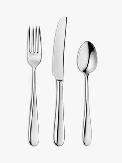 John Lewis Dome Cutlery Set, 6 Piece/2 Place Settings