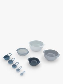 Joseph Joseph Editions Mixing Bowls & Measuring Cups Nest Set, 9 Pieces, Sky - view 2, Sky