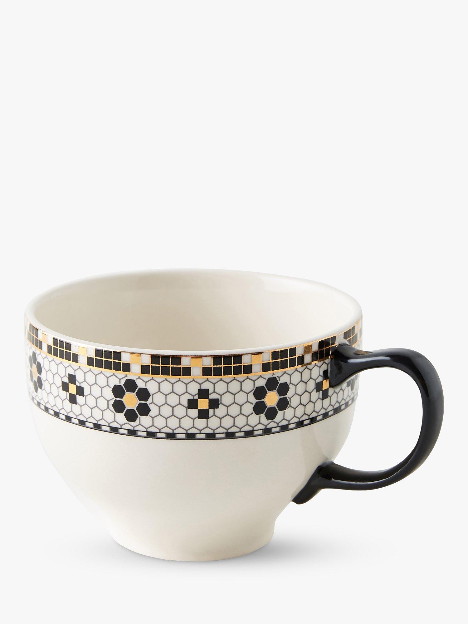 Anthropologie Bistro Mug, 490ml, Black/White