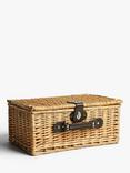 John Lewis Empty Wicker Picnic Basket, 15L, Natural