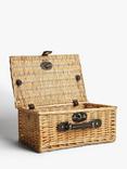 John Lewis Empty Wicker Picnic Basket, 15L, Natural