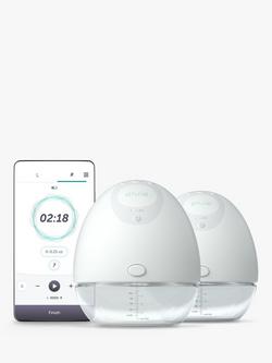 Elvie Double Electric Breast Pump, White/Clear