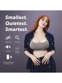 Elvie Double Electric Breast Pump - view 2, White/Clear