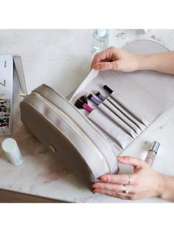 Stackers Wrap Over Make Up Bag - view 2, Taupe