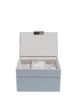 Stackers Mini Jewellery Box, Dusky Blue