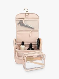 Stackers Large Hanging Travel Wash Bag, Blush Pink
