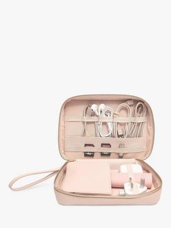 Stackers Cable Tidy Travel Bag, Blush Pink