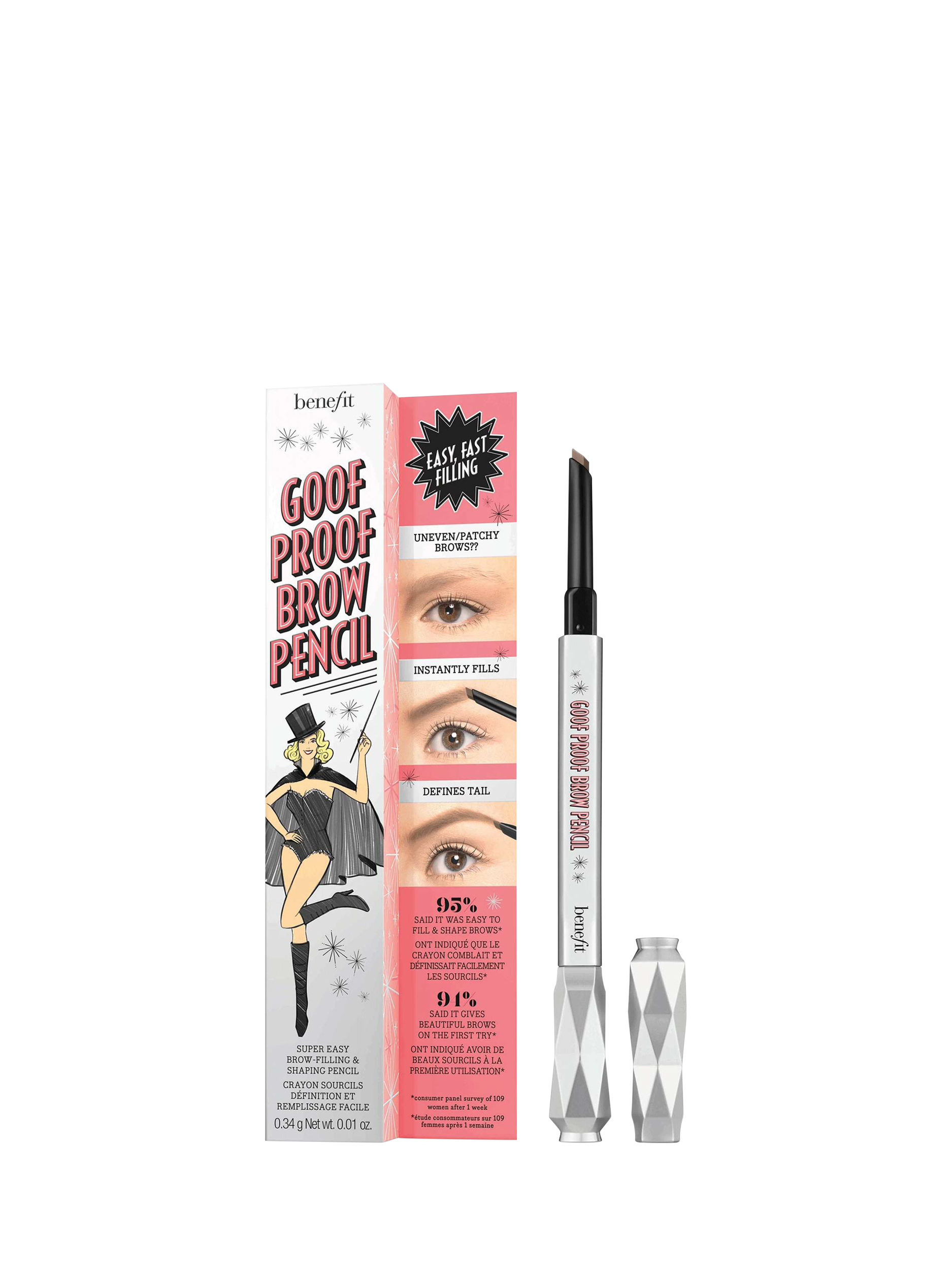 Product image 1 of 7, which shows Benefit Goof Proof Eyebrow Pencil, 2.5 Neutral Blonde