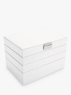 Stackers Classic 4 Layer Jewellery Box - view 2, White