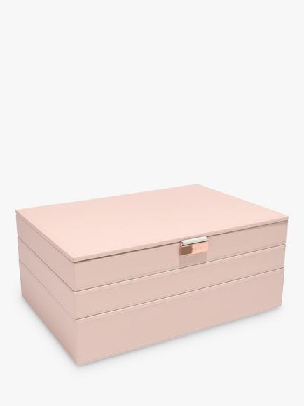 Stackers Supersize Jewellery Box - view 2, Blush Pink