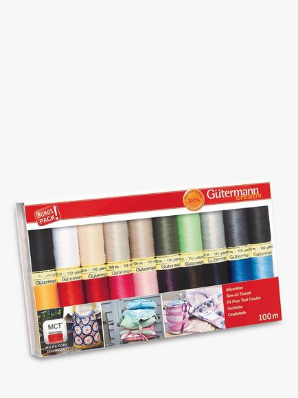 Gütermann creativ Sewing Thread, 100m, Pack of 20, Multi, Multi