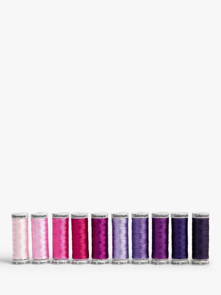 Gütermann creativ Machine Embroidery Thread, 10 x 200m, Multi - view 2, 