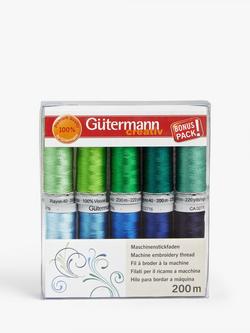 Gütermann creativ Machine Embroidery Thread, 10 x 200m, Multi, Multi