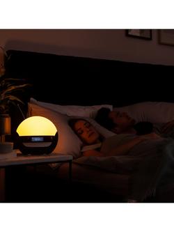 Lumie Bodyclock Luxe 750DAB Wake up to Daylight Table Lamp - view 2, Dark Grey