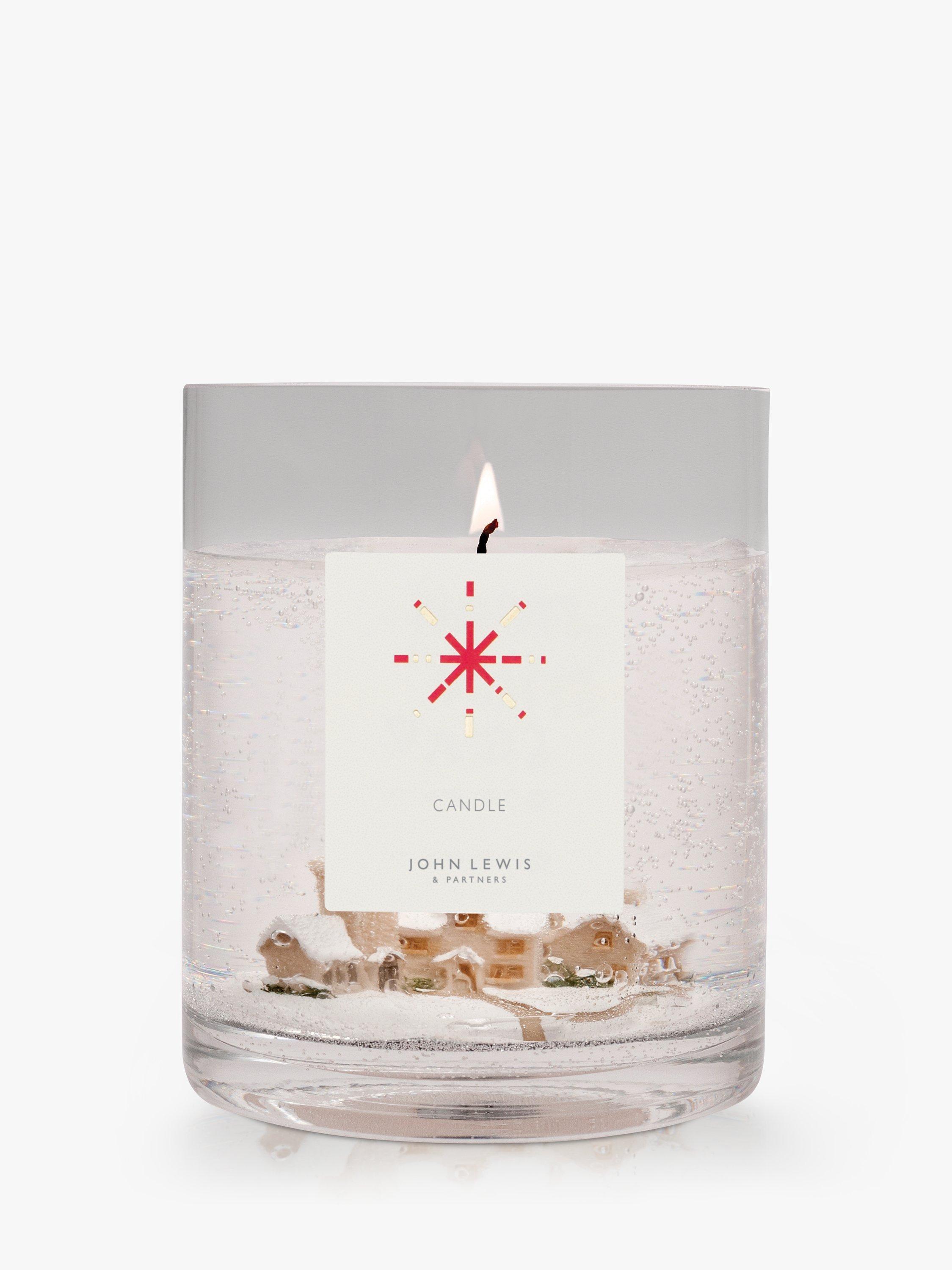 John Lewis & Partners Snow Scene Unscented Candle, 616g