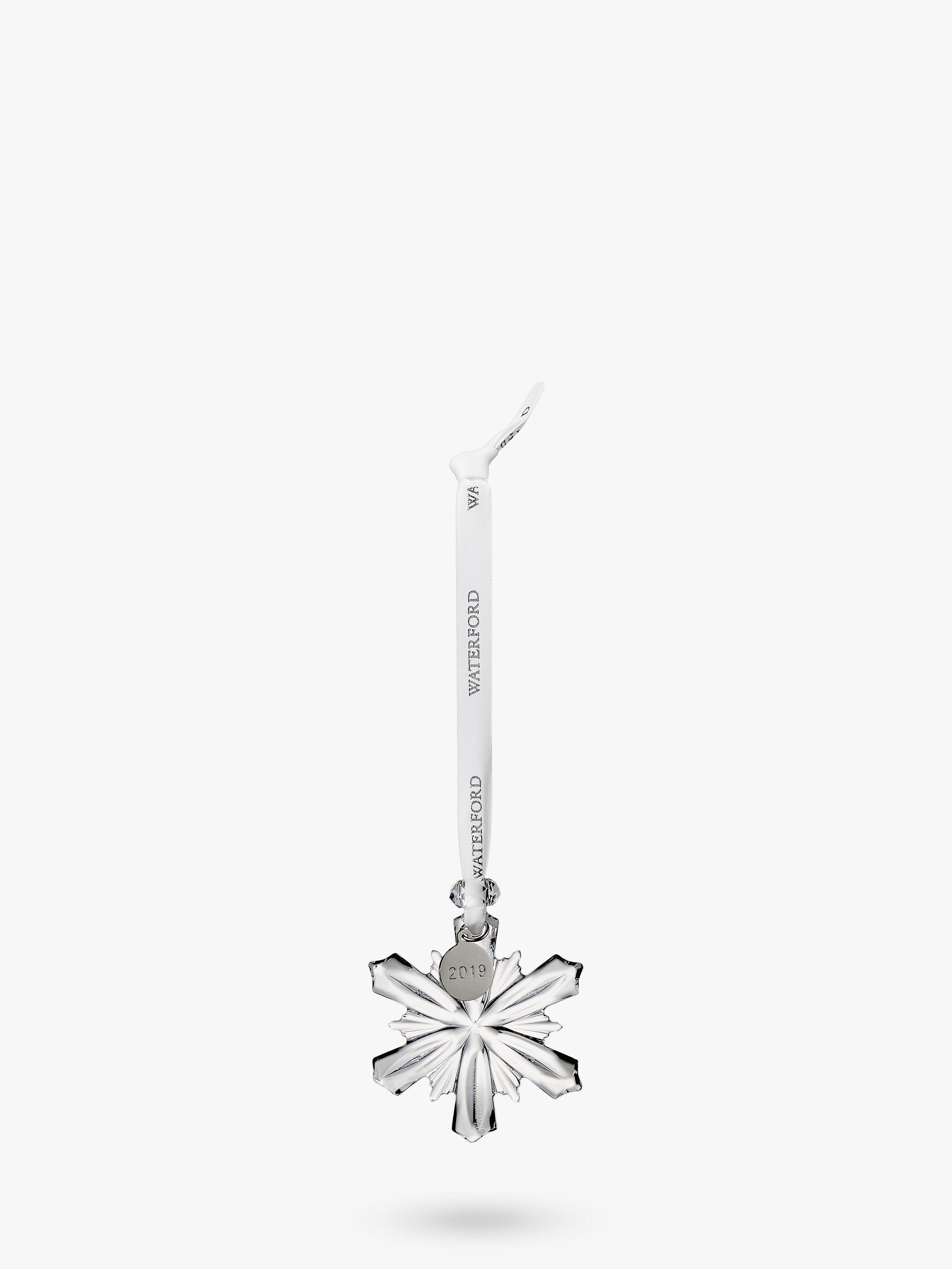 Waterford Crystal Cut Glass Mini Snowflake Christmas Tree Ornament