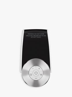 John Lewis Tall Tower Fan Heater, Black/White - view 2, Black/White