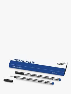 Montblanc Rollerball Pen Refills, Medium, Pack of 2, Blue, Blue