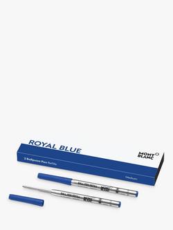 Montblanc Ballpoint Pen Refills, Medium, Pack of 2, Blue, Blue