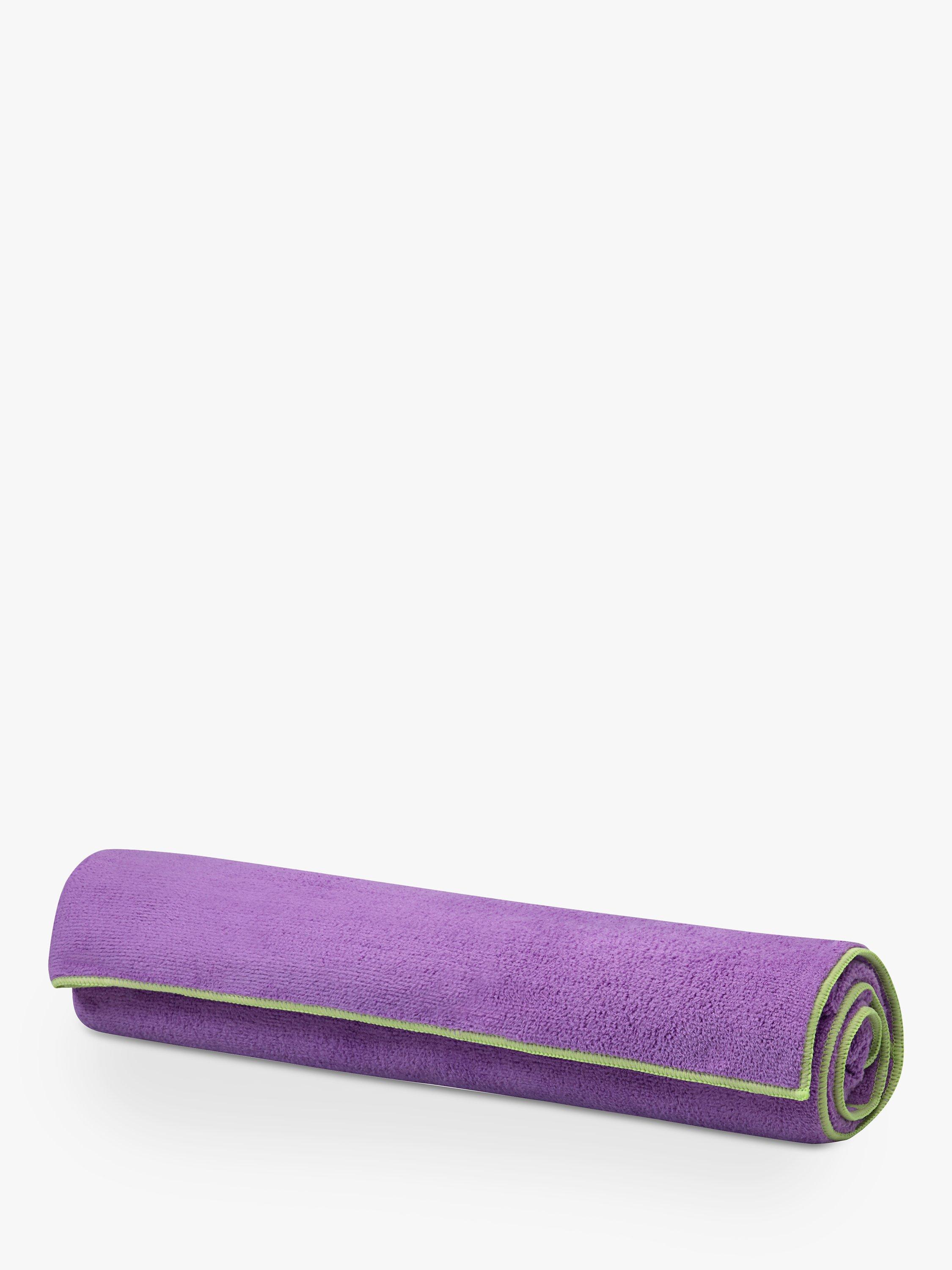 Gaiam Stay-Put Yoga Towel, Purple