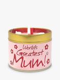 Lily-flame World's Greatest Mum Scented Tin Candle, 230g