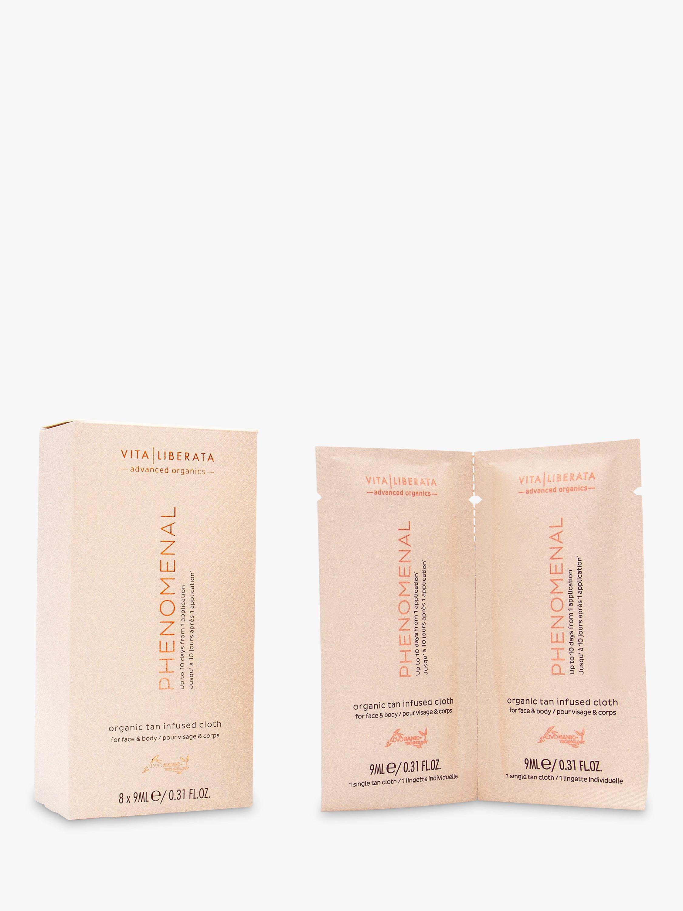 Vita Liberata pHenomenal Organic Tan Infused Cloth for Face & Body, x 8