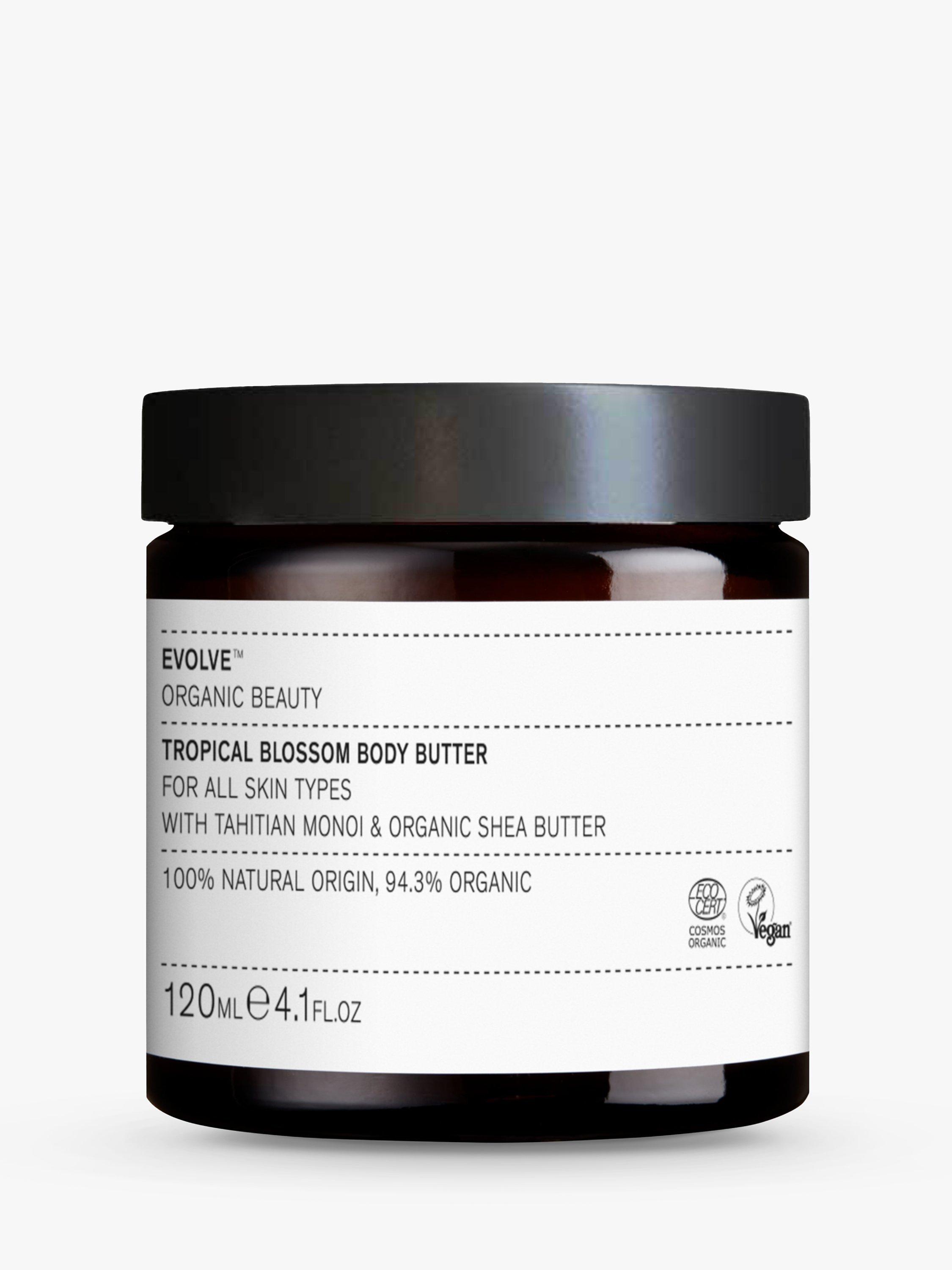 Product image 1 of 3, which shows Evolve Organic Beauty Tropical Blossom Body Butter, 120ml
