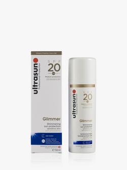 Ultrasun Glimmer Shimmering Sun Protection Body Sun Cream SPF 20, 150ml, 