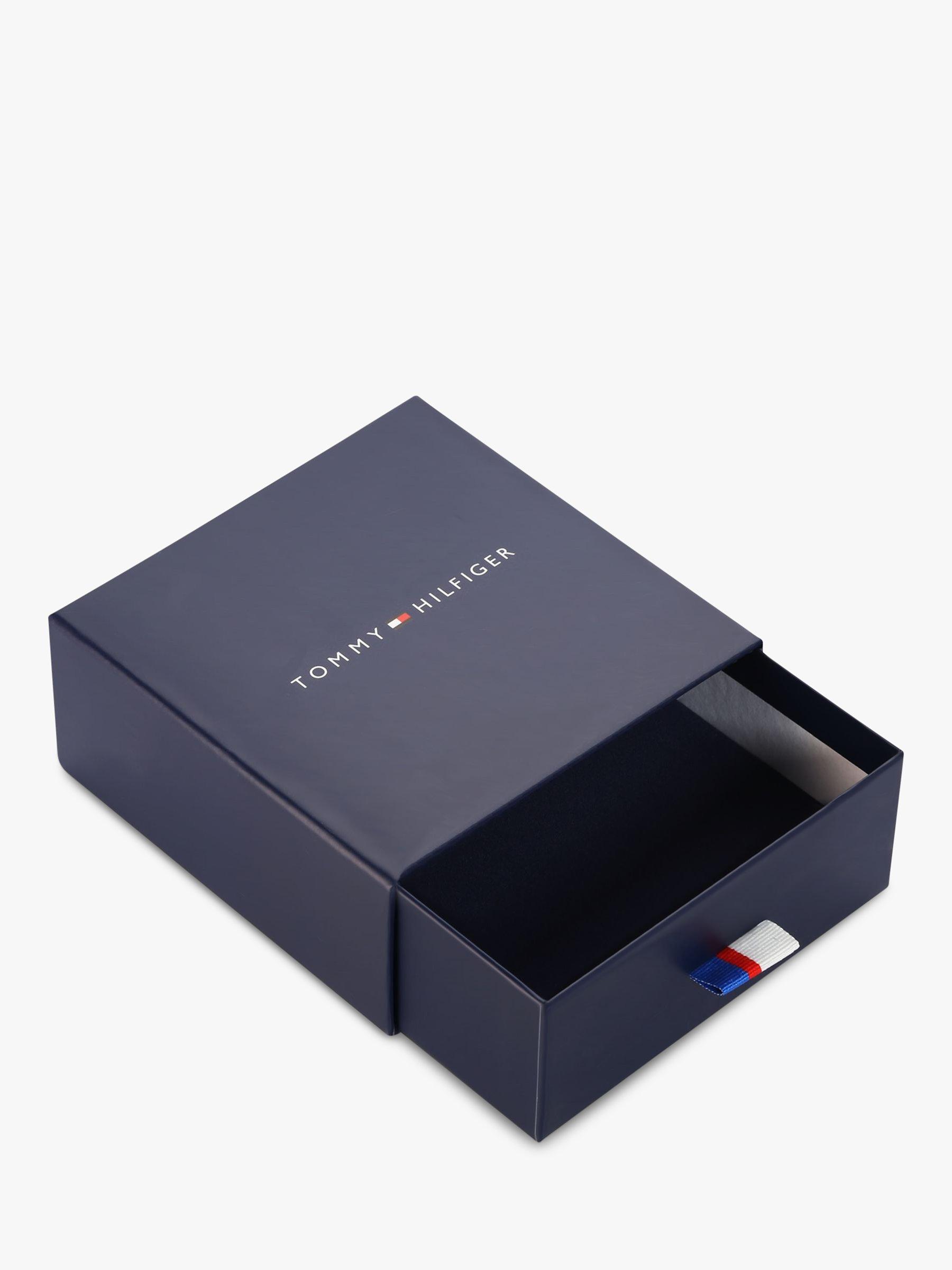 Product image 2 of 2, which shows Tommy Hilfiger Men's Double Leather Bracelet, Silver/Black