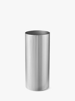 Georg Jensen Bernadotte Stainless Steel Vase, Silver, Silver