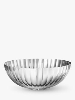 Georg Jensen Bernadotte Stainless Steel Large Bowl, 26cm, Silver, Silver